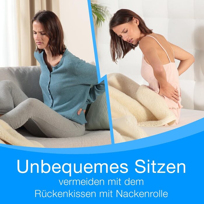 Подушка для спини та читання ELONEO з підголівником та бічною кишенею, антрацит, 50 см, знімний чохол