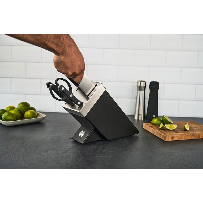 Набір ножів ZWILLING Gourmet 7 предметів з автоматичною заточкою, з нержавіючої сталі, чорний (з Німеччини)