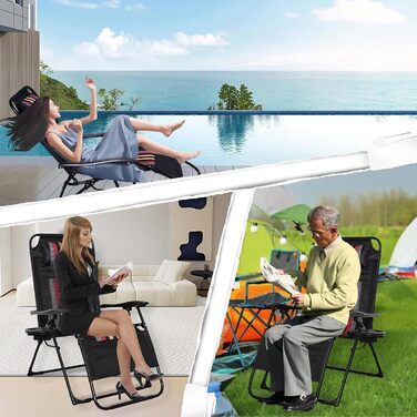 Розкішне ліжко для відпочинку в саду, широке (72 см), з підстаканником та подушкою для саду, балкону, тераси