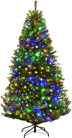Штучна різдвяна ялинка COSTWAY світлодіодна 210 см зелена