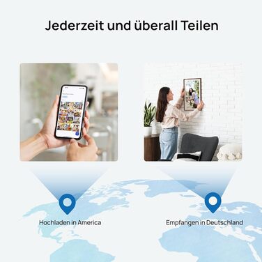 Цифровий фоторамка ARZOPA 15.6 дюймів: безлімітний хмарний зберігання, віддалена передача, FHD сенсорний екран. Чудовий подарунок!