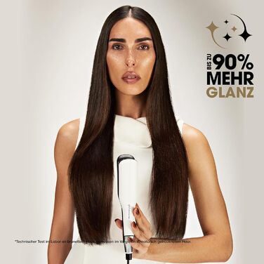 Випрямляч для волосся ghd Chronos Max – білий, широкі пластини, швидке випрямлення, блиск, захист від пошкодження, для густого та кучерявого волосся