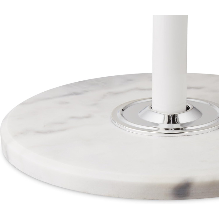 Стійка для одягу Relaxdays з підставкою для парасольки, 16 гачків, 176,5 x 36,5 см, з мармуровим основанням, золота/біла