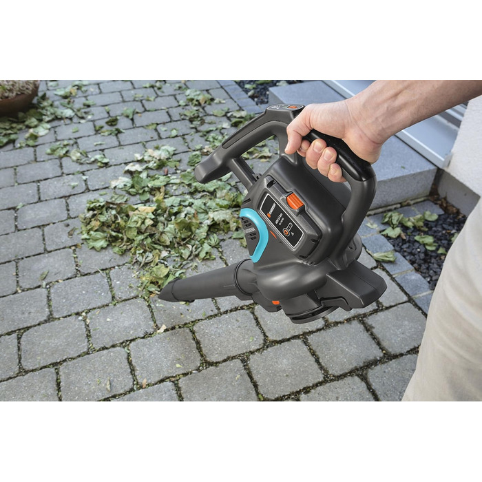 Садовий повітродув та пилосос Gardena ErgoJet 3000: потужний повітродув/пилосос з функцією подрібнення листя та збірником, 40V, без акумулятора