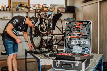 Набір інструментів KANWOD 1500 предметів в алюмінієвому кейсі на колесах - для дому, гаража, автосервісу та хобі