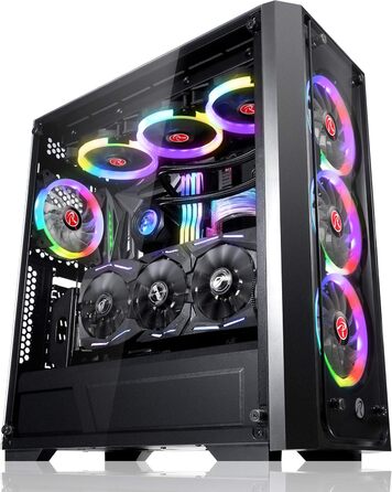 Корпус для ПК Raijintek PONOS TG4, сумісний, скло, чорний