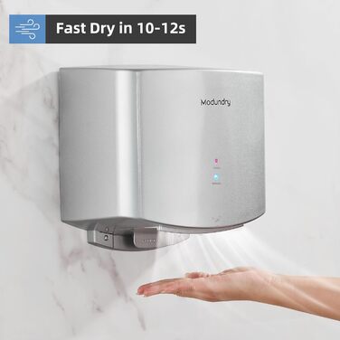 Автоматичний електричний сушар для рук настінний - для дому та офісу (срібляний)