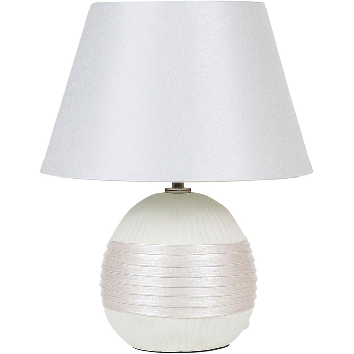 Стійка лампа Beliani Sado, кераміка, кремово-біла, 37 см