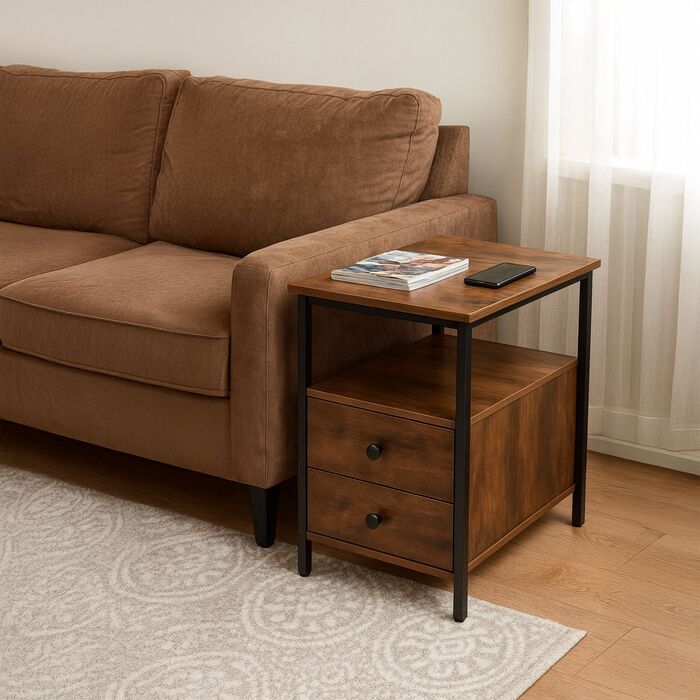 Relaxdays Додатковий столик з розетками