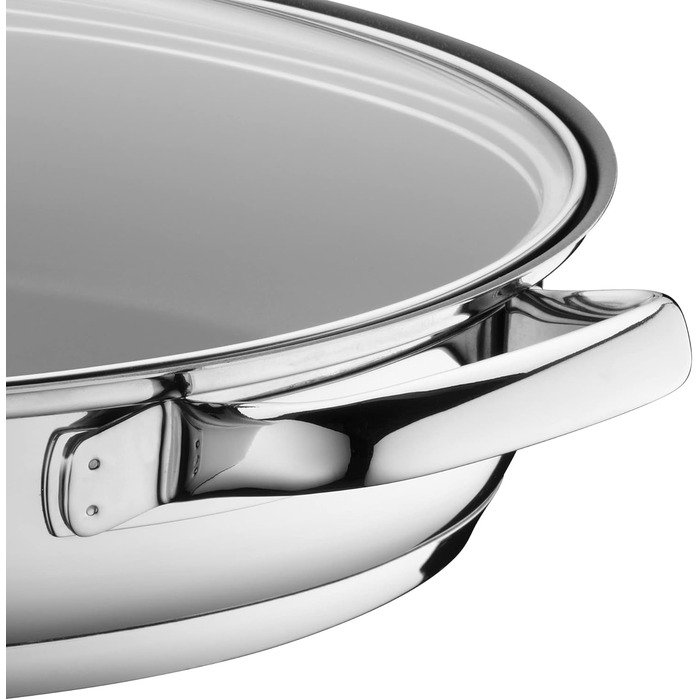 Сковорода Schmorpfanne 28 см Induktion WMF Devil з кришкою, 5л, Cromargan нержавіюча сталь з покриттям, для духовки, високий борт