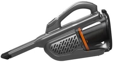 Бездротовий ручний пилосос BlackDecker 36 Втгод/18 В Dustbuster Smart tech (з циклонною дією та двома ступенями всмоктування, вбудованою висувною щілинною насадкою, включаючи зарядний кабель) BHHV520JF, титановий/сріблястий/чорний із зарядним кабелем Тита