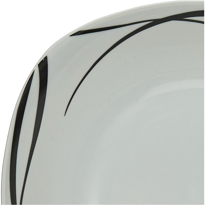 Серія Mser 920463 Осло, комбінований сервіз з 30 предметів на 6 осіб, набір посуду, класичний, непідвладний часу, елегантний, порцеляновий, чорно-білий (набір з 2 чаш)