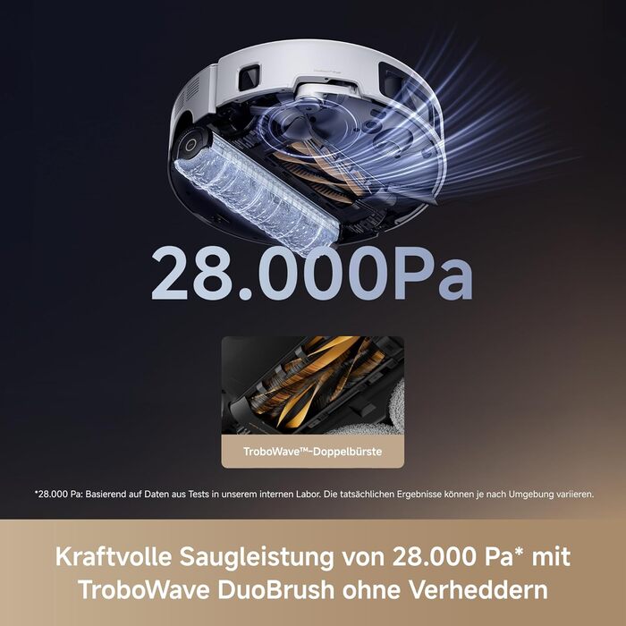 Робот-пилосос Mova V50 Ultra Complete з функцією миття: 24000 Па, 6 см перешкода, RGB AI, LED, 80°C миття, 63°C сушка, DuoSolution, Tricut