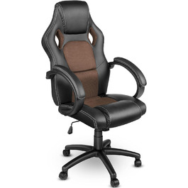 Офісне крісло TRESKO Racing Executive Chair, 14 кольорів, м'які підлокітники, кулісний механізм, протестовано SGS