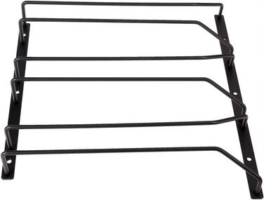 Полиця для келихів Dianoo, 30,5 см, Чорна, підставка для келихів під полицею, підставка для келихів на ніжках під шафою, 1 ряд (3 ряди)