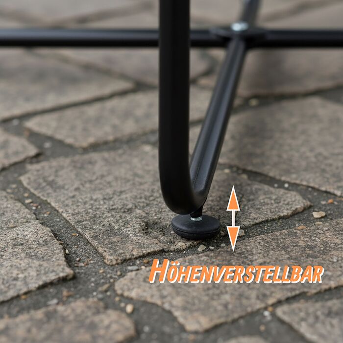 Relaxdays Додатковий столик зі сталі, стійкий до погодних умов