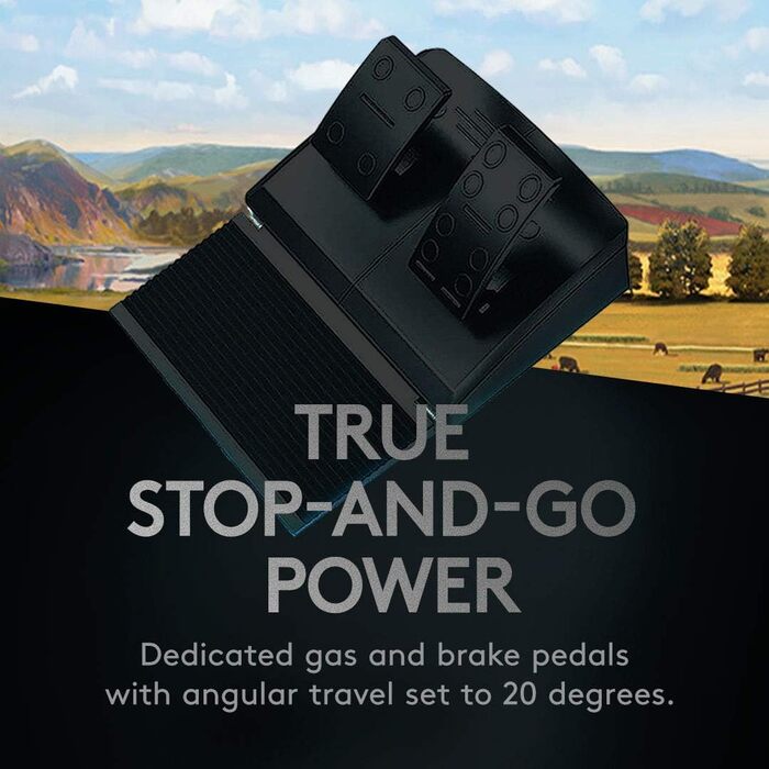 Джойстик Logitech G Saitek Farm Sim Controller для Farming Simulator: кермо, педалі, 38+ кнопок, USB, PC/Mac - Чорний