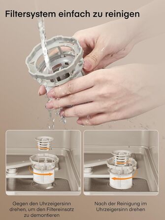 Посудомийна машина Fohere компактна 5л з таймером відкладеного старту (6 годин), 6 програм, для кухні, кемпінгу, автодому