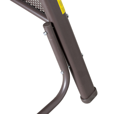 Садові качелі Голлівуд на двох з сонцезахисним навісом, подушками та столиком, металева рама, поліестер, сірий колір, розмір 162 x 118 x 173 см