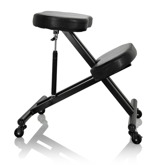 Крісло для ніг/Підставка для ніг ORTHONI з газовим амортизатором, PU, чорний, hjh OFFICE