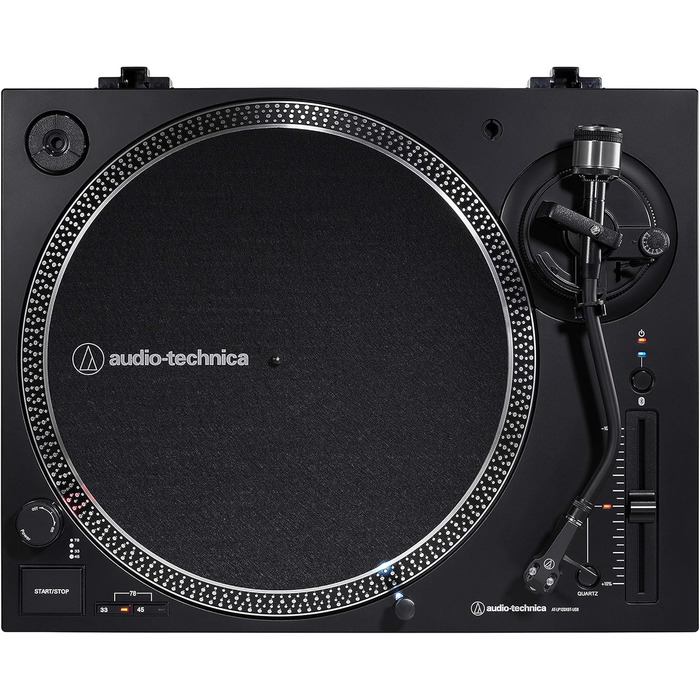 Програвач вінілу Audio-Technica LP120XUSB чорний, з Bluetooth, USB, аналоговий, прямий привід, комплект із вугільною щіткою