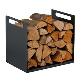 Стильна металева полиця для дров Relaxdays