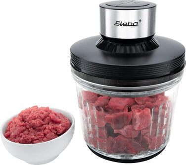 Мульти-подрібнювач Steba MG 400 зі скляною ємністю 2L, 400W, з нержавіючою сталлю, 2 швидкості, для кухні