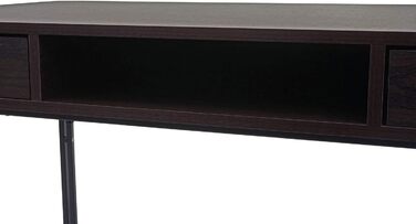 Офісний стіл для комп'ютера, 122x70 см 3D-структура - (темно-коричневий), 27