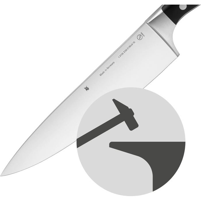 Набір ножів WMF Spitzenklasse Plus 6 предметів з бруском, Made in Germany, кухоні стрічка, FlexTec, Performance Cut