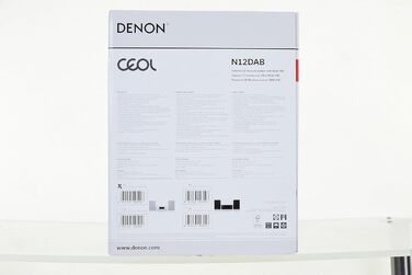 Компактна система Denon CEOL N-12DAB, HiFi, CD-програвач, потокове передавання, мультирум, Bluetooth, WLAN, DAB, Білий