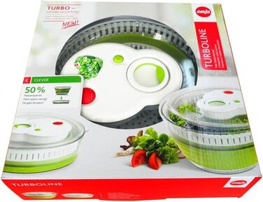 Салатниця-швидкоцентрифуга Emsa Turboknopf Turboline, 4,5 л, зелена