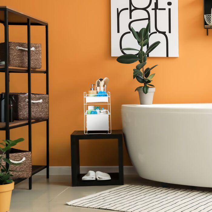 Поличка з висувними ящиками Relaxdays з 2 кошиками