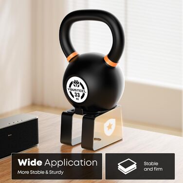 Підставка для акустики преміум-класу (пара) - регулювання нахилу для оптимального звучання, стабільна та неслизька для геймінгового та ПК столу (чорний)