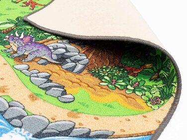 Дитячий килимок Primaflor-міцний килимок для ігор-високоякісний килимок для дитячої кімнати-ігровий килимок для хлопчиків і дівчаток-95x133 см (95x200 см, динозавр)
