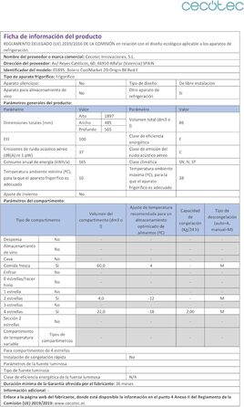 Холодильник Cecotec Bolero CoolMarket 2D Origin 86L - Retro, 89.3 x 48.7 см, 86 л, Клас E, з Ice Box, внутрішнім освітленням та хромованим ручками