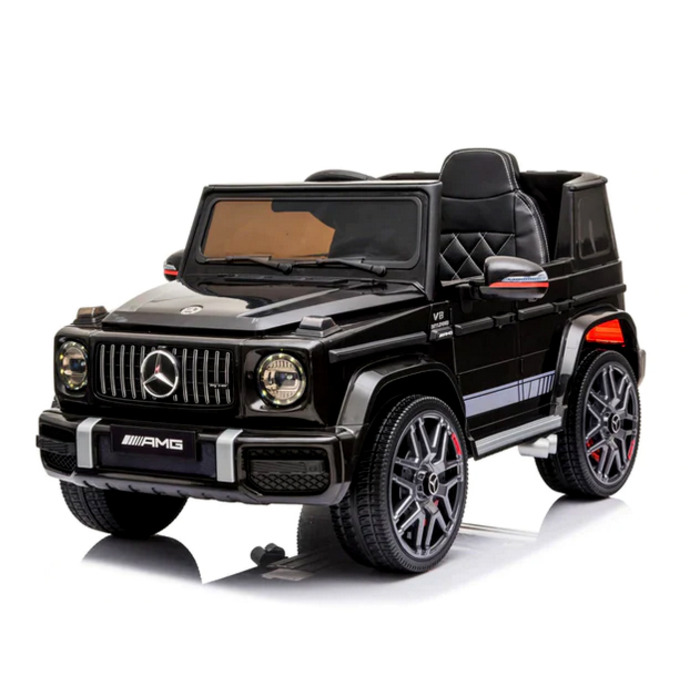 Дитячий електромобіль Mercedes G63 з шкіряним сидінням та пультом керування