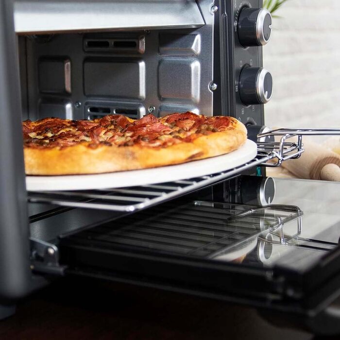 Мультифурна Cecotec Bake&Toast 1090 Black: 1000 Вт, 26 л, таймер, регулювання температури до 230ºC, решітка-гриль, лопатка, комплект