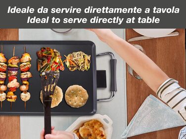 Електрогриль BEPER 90.871 з кришкою зі скла, антипригарна поверхня, нержавіюча сталь, чорний (1800 Вт)