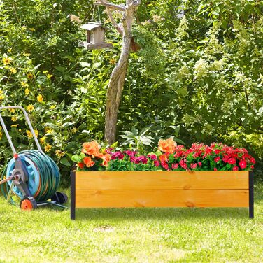 Гардленд Relaxdays - вузька грядка з дерева