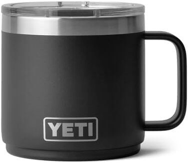 Термокружка YETI Rambler з кришкою MagSlider, 414 мл, чорна