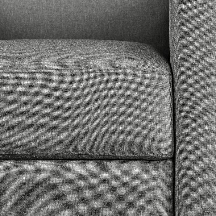 Крісло-релакс Yaheetech для телевізора, регульоване, сіре, з тканини льон