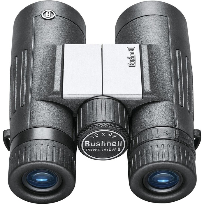 Бінокль Bushnell Powerview 2 10x42, дахова призма, алюмінієвий корпус, багатошарове покриття, гумове армування, для спостереження за птахами, туризму, спорту, PWV1042