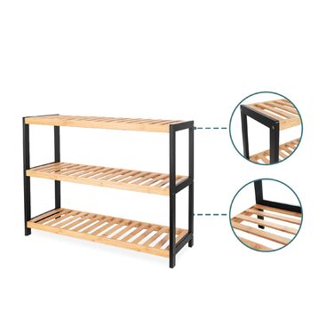 Стелаж для взуття Relaxdays з бамбука