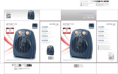 Портативний обігрівач Emerio FH-106737.2 Note 1.5 - 2000 Вт, 20 м², блакитний