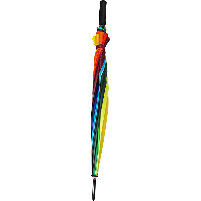 Парасолька WOP ART XL в кольорах веселки різнокольоровий діаметр 104 см з автоматичним затискачем