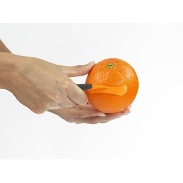 Ніж для чищення яблук Lurch 10239 з пластиковою рукояткою і ніж для очищення апельсинів 10047 з нейлоновим лезом для надійного очищення