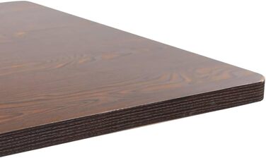 Столик для бістро/бару/кухні 80x80 см, темно-коричневий, MDF