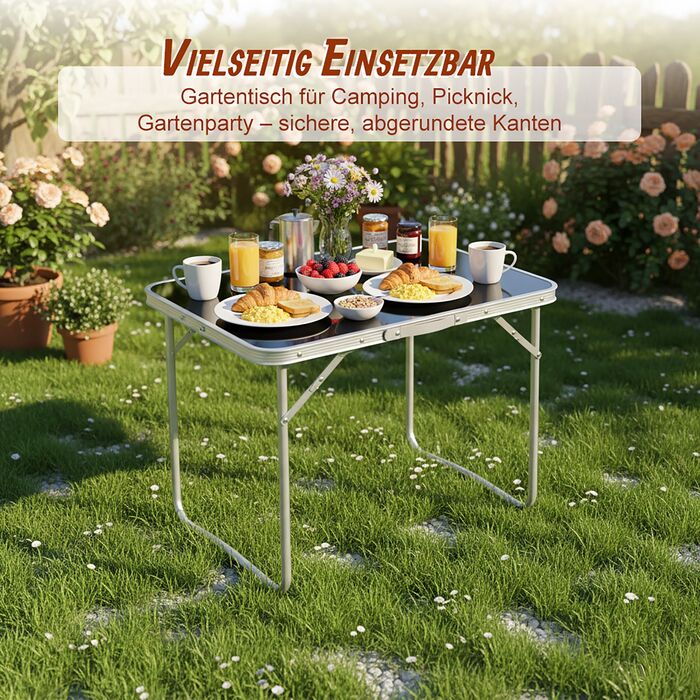 Зручний розкладний туристичний столик Relaxdays