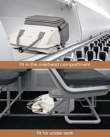 Рюкзак для ноутбука LOVEVOOK 17 дюймів, жіночий, великий, для підлітків, ручна поклажа, водонепроникний, дихаючі лямки, для навчання, школи та подорожей, бежево-сірий