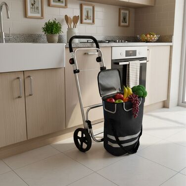 Складаний візок для покупок Relaxdays, об'єм 45 л